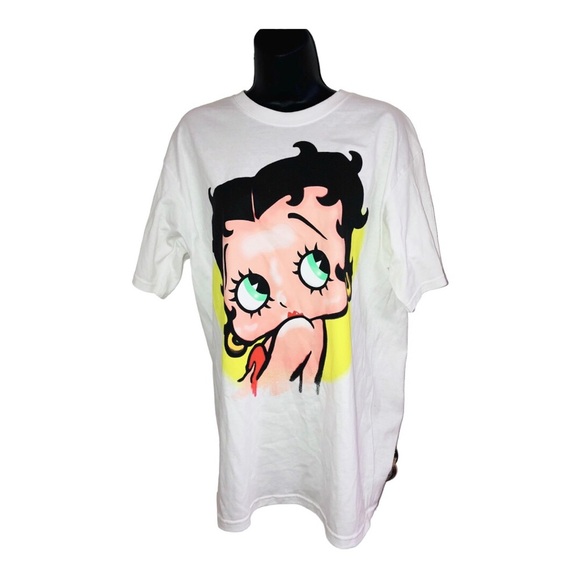 Betty Boop oversized Betty white graphic print t-shirt size large new - Picture 8 of 10